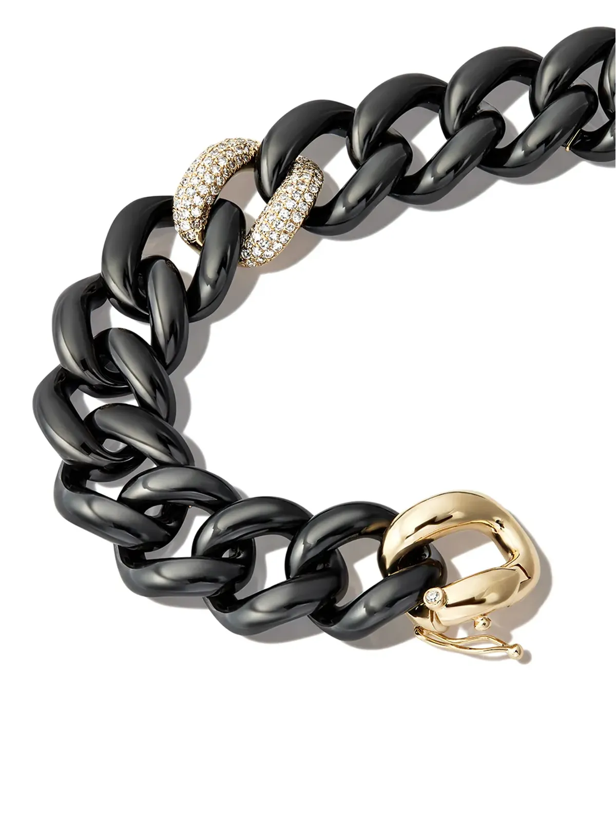 SHAY 18kt イエローゴールド セラミック ダイヤモンド ブレスレット - 画像2