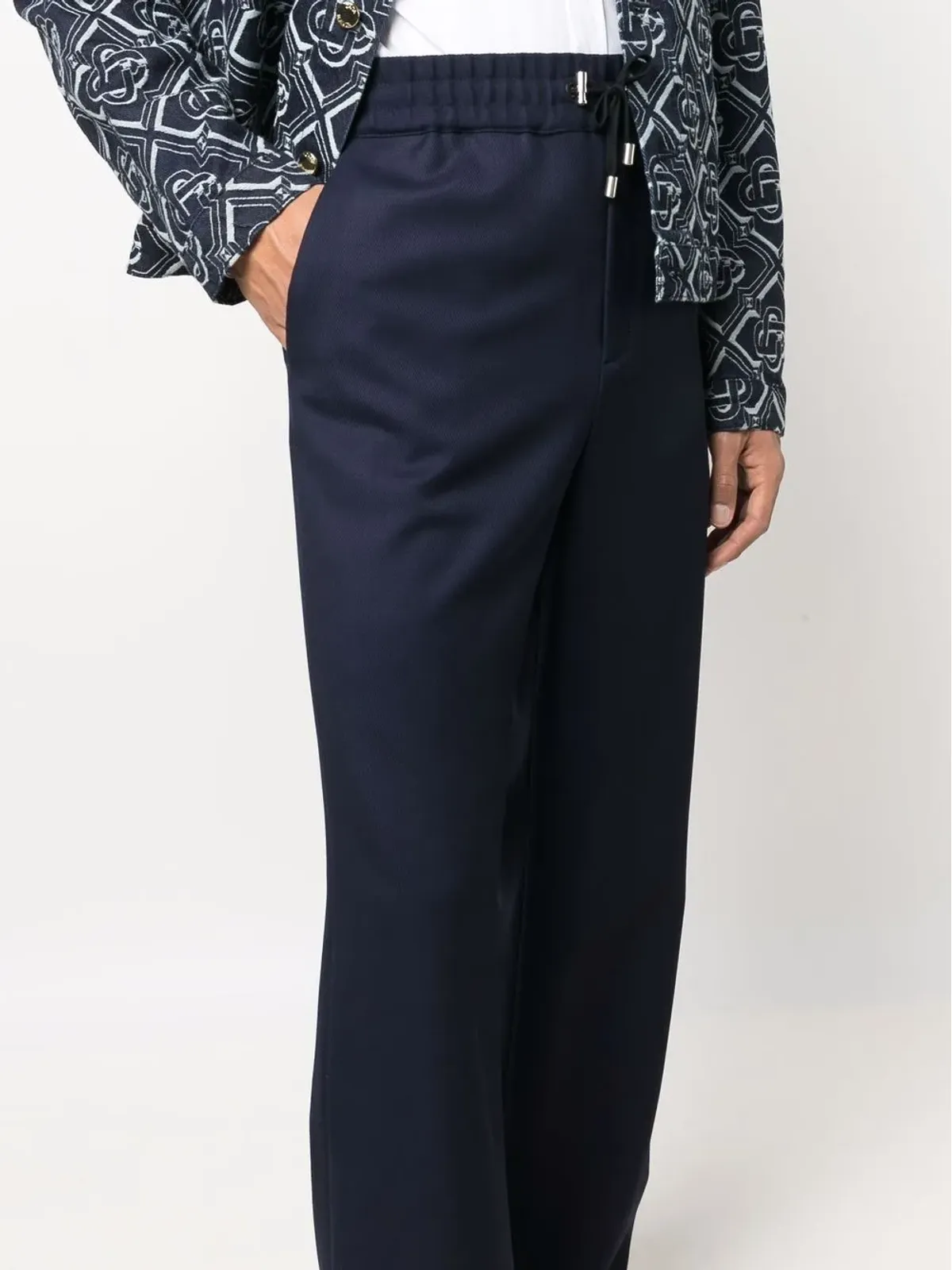 Balmain ワイドレッグツイルパンツ - 画像5