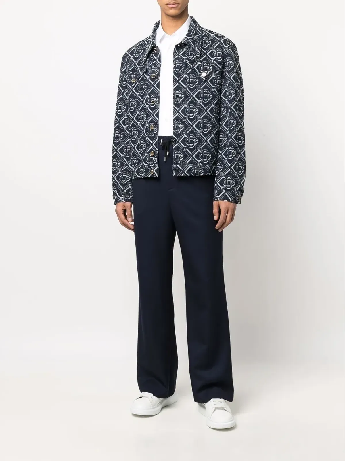 Balmain ワイドレッグツイルパンツ - 画像2