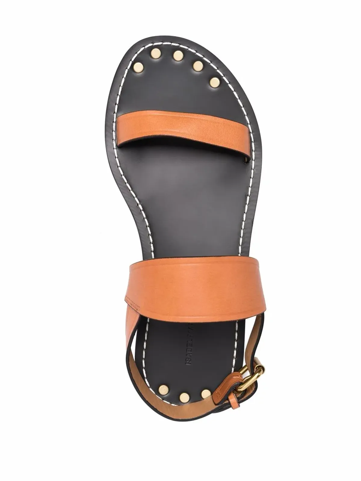ISABEL MARANT スタッドディテール レザーサンダル - 画像4