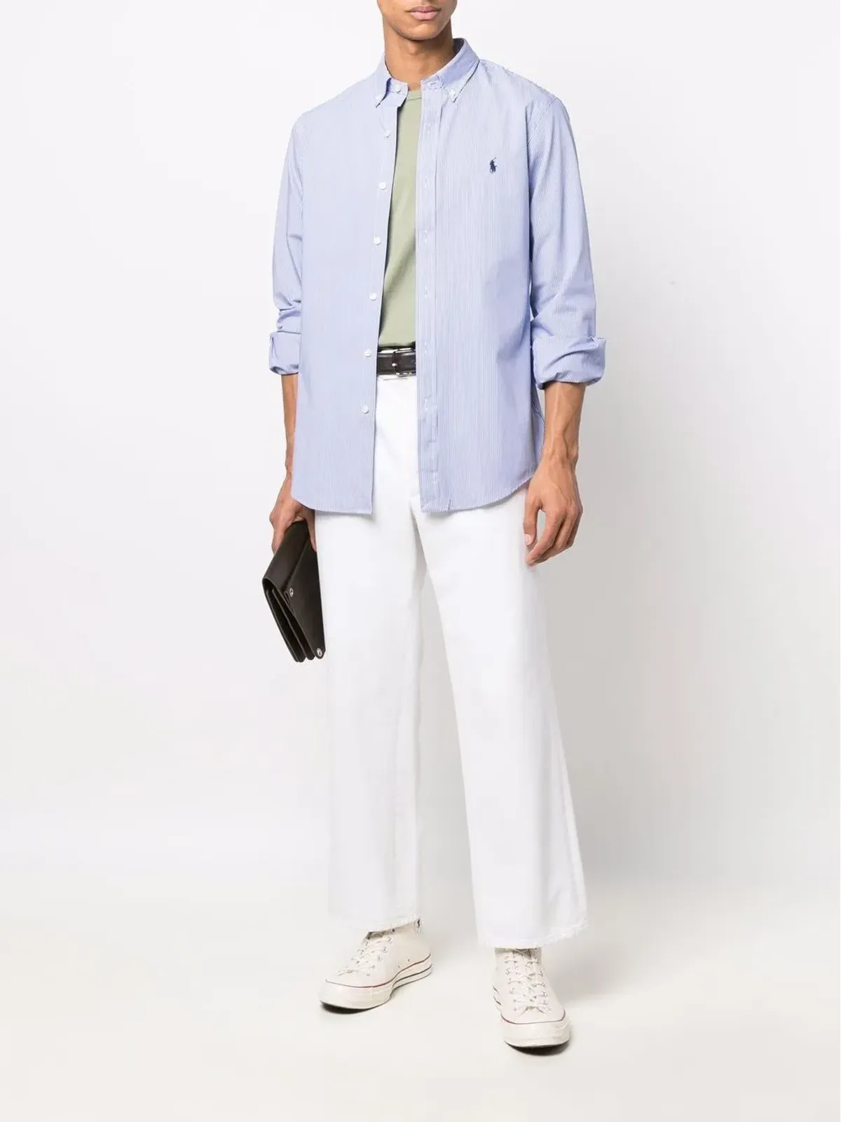 Polo Ralph Lauren ロゴ入りストライプシャツ - 画像2