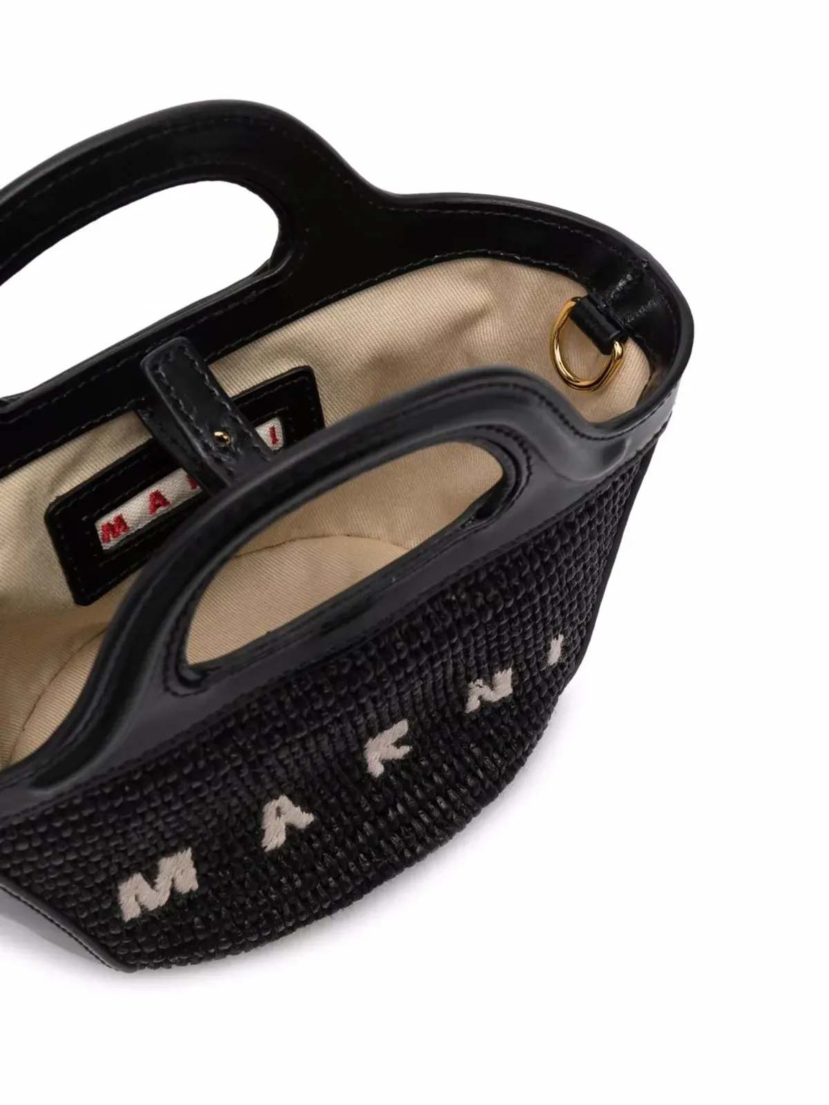 Marni ミニ Tropicalia トートバッグ ブラック - 画像5