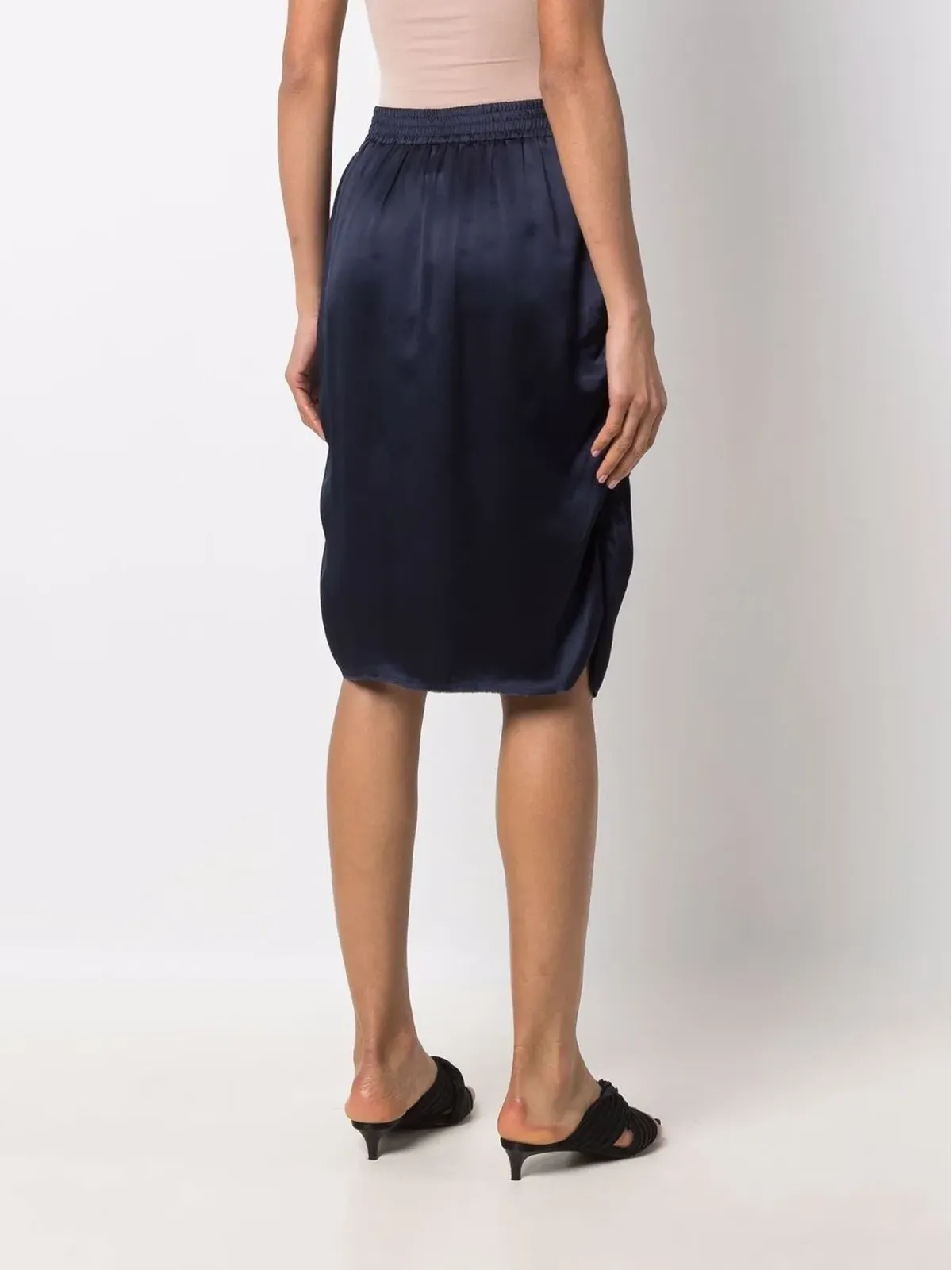 Lanvin Pre-Owned ギャザー入りチューリップスカート - ネイビー - 画像4