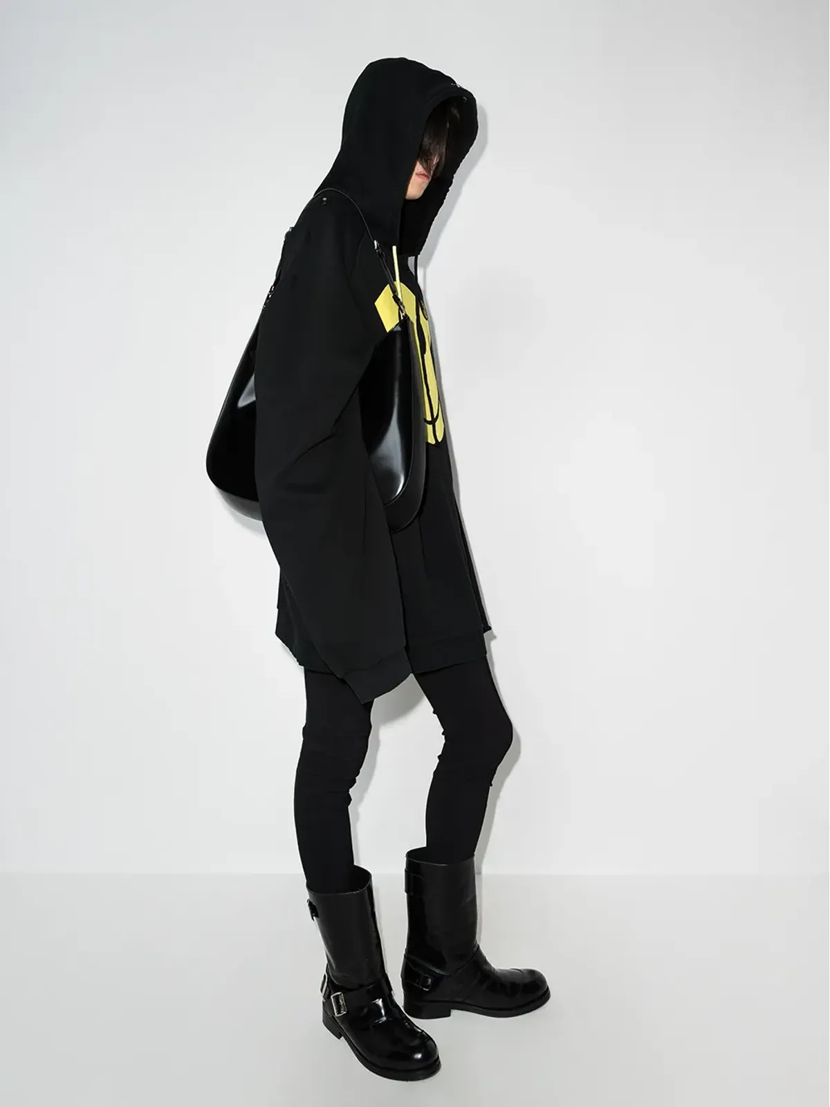Raf Simons x Smiley オーバーサイズ distressed hoodie - 画像5