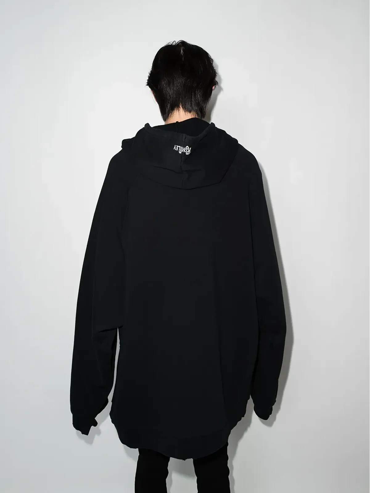 Raf Simons x Smiley オーバーサイズ distressed hoodie - 画像3