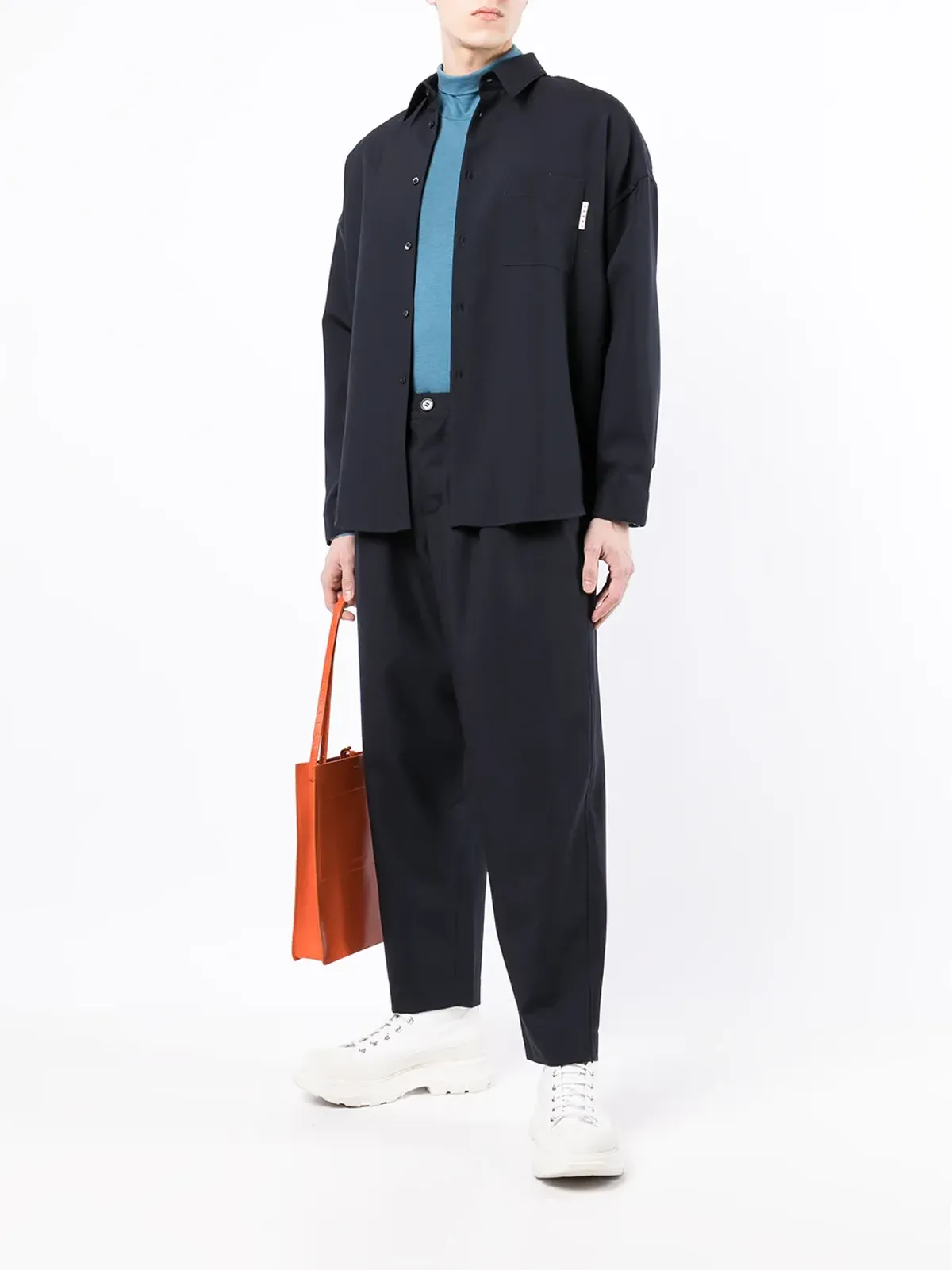 Marni クロップド テーパードパンツ - 画像2