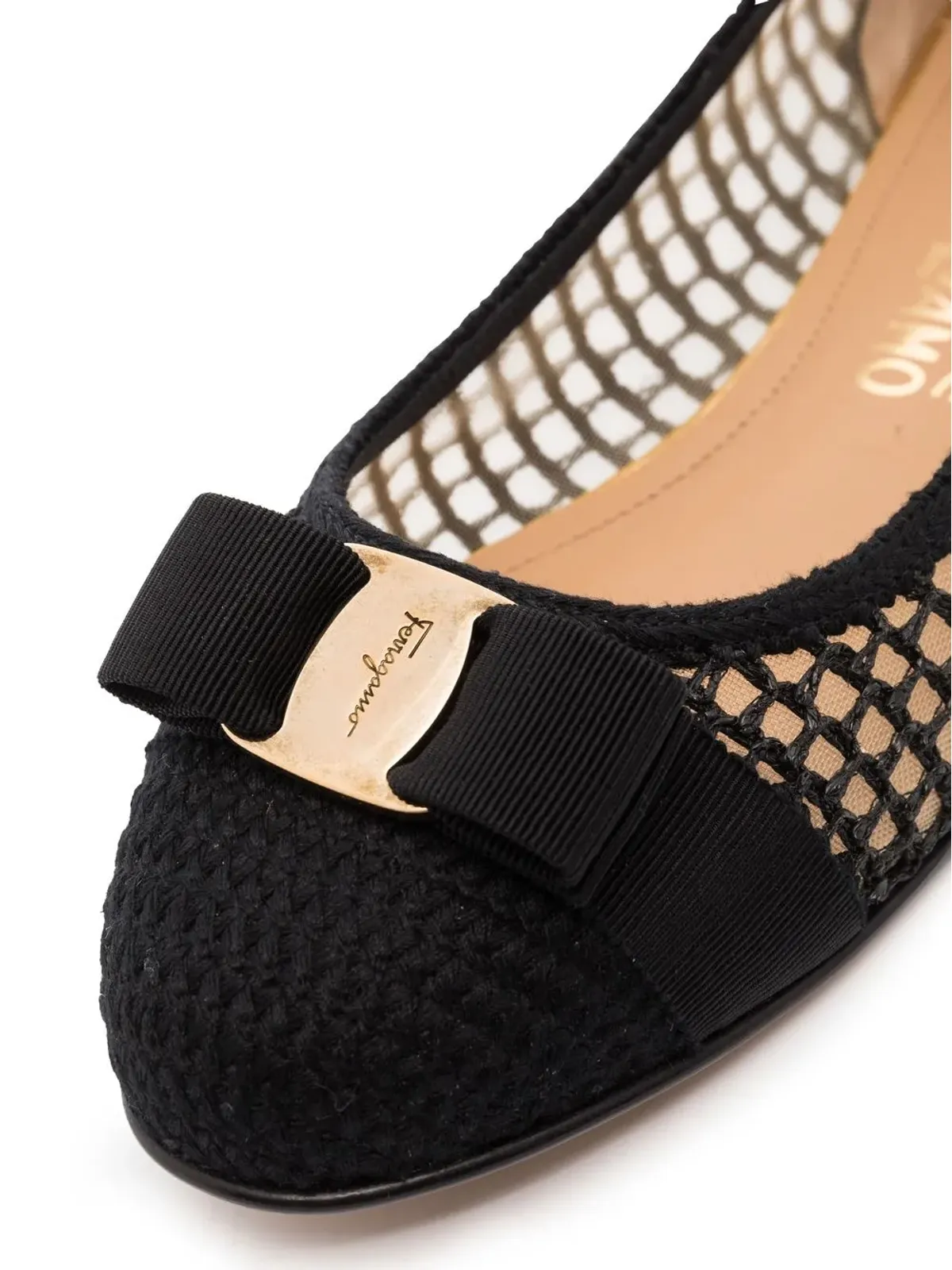 Ferragamo Varina ボウリボン付き バレエシューズ - 画像2