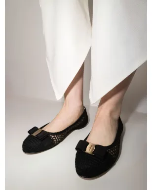 Ferragamo Varina ボウリボン付き バレエシューズ - サムネイル3