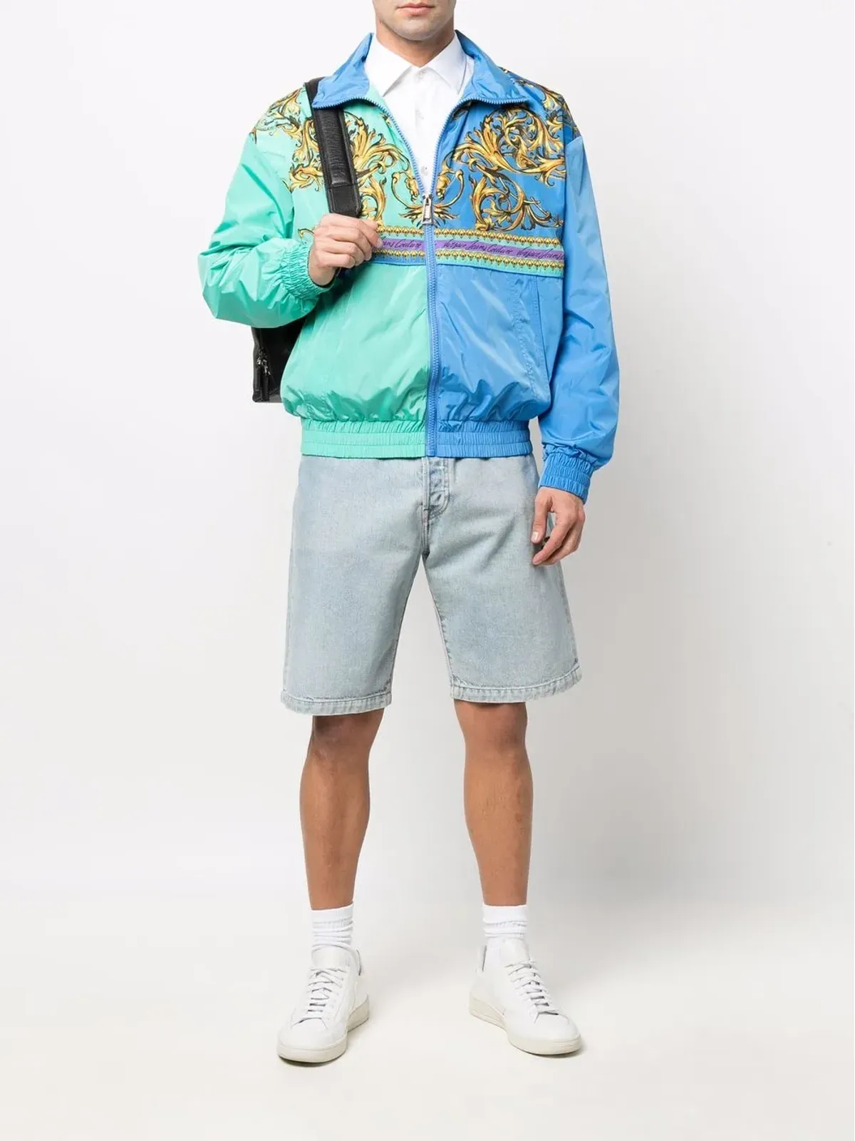 Versace Jeans Couture バロック柄パネル切替ジャケット - 画像2