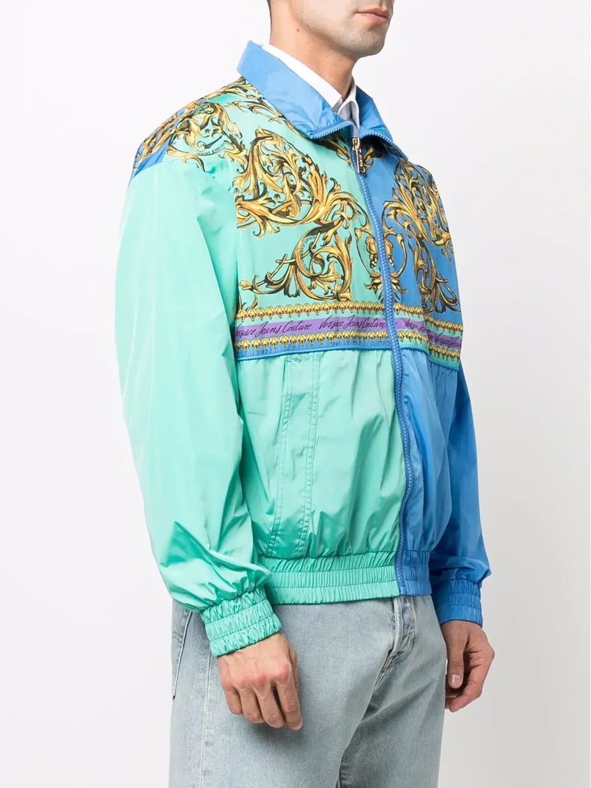 Versace Jeans Couture バロック柄パネル切替ジャケット - 画像3