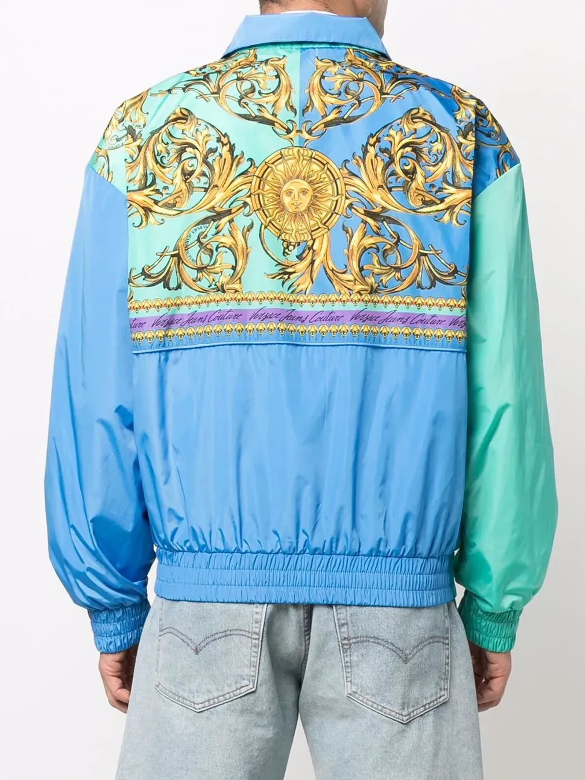 Versace Jeans Couture バロック柄パネル切替ジャケット - 画像4
