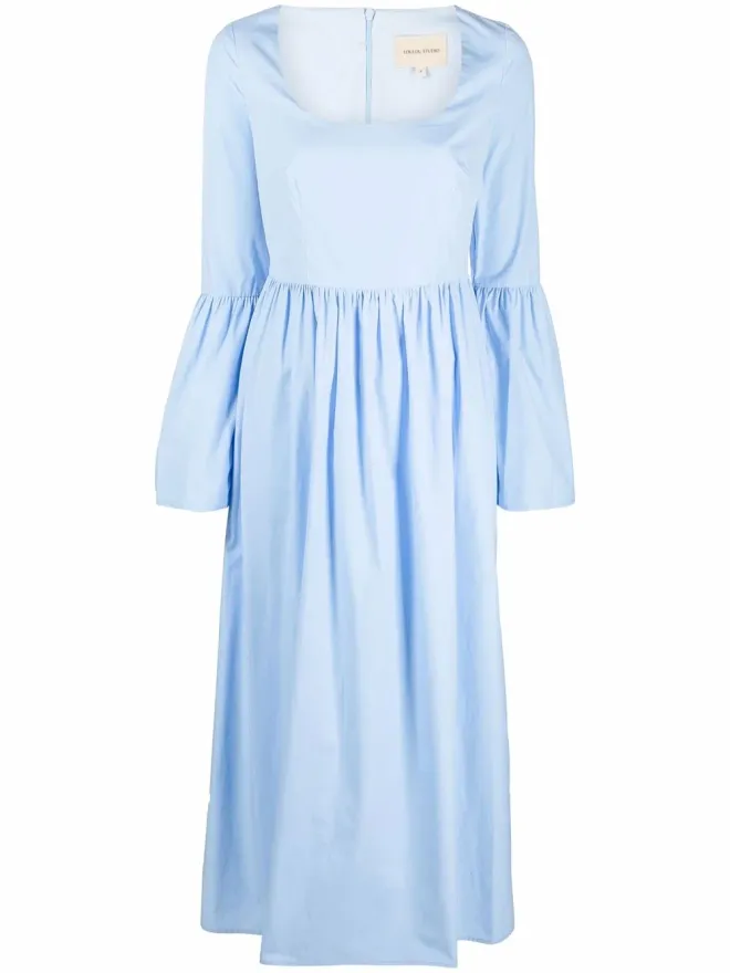 Loulou de Saison LouLou de Saison フレアーカフ ロング丈ドレスの商品画像