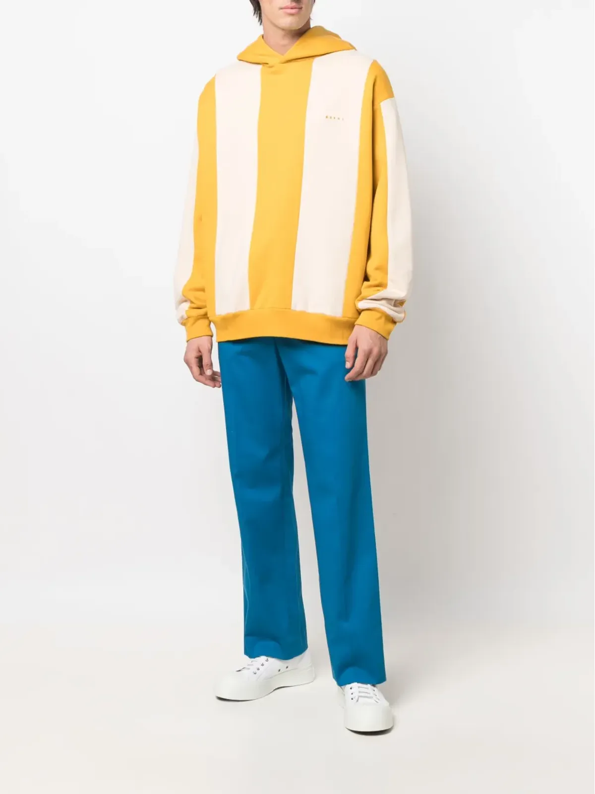 Marni ベルト付きストレートパンツ - 画像2