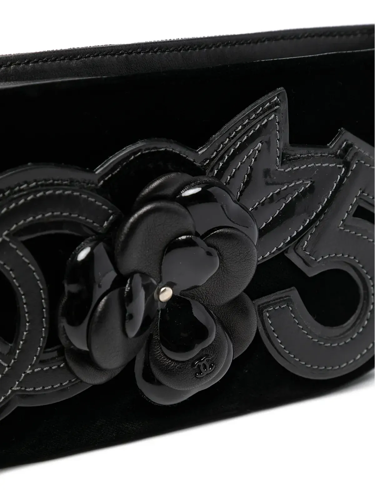 CHANEL Pre-Owned Camélia No.5 ショルダーバッグ - ブラック - 画像4