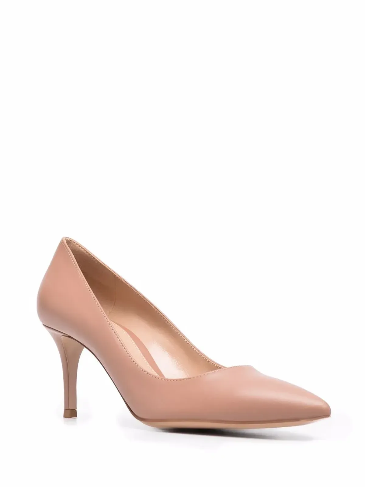 Gianvito Rossi ポリッシュ仕上げ ポインテッドトゥパンプス - 画像2