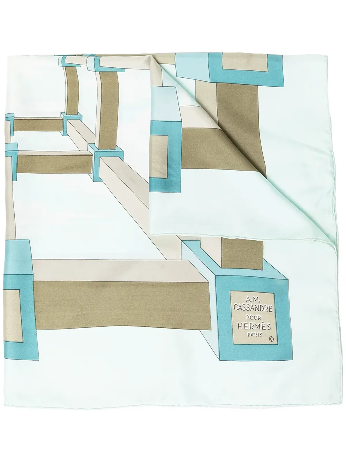 Hermès Pre-Owned カサンドル シルクスカーフ - 画像1