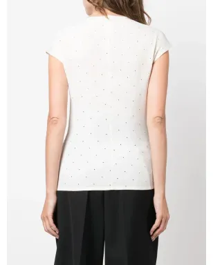 Versace Pre-Owned 2000s broderie anglaise 半袖ブラウス - サムネイル4
