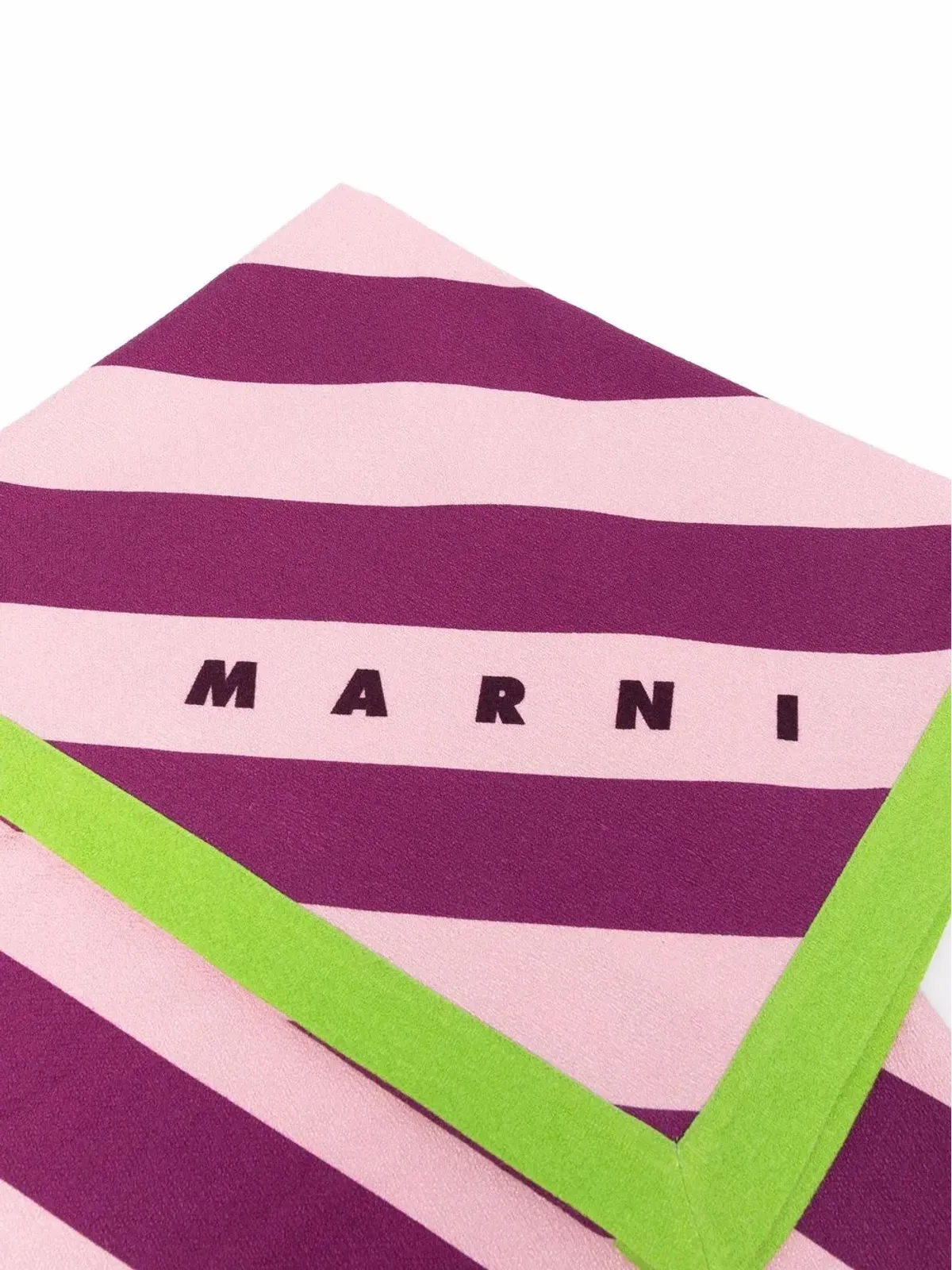 Marni ストライプ柄バスタオル ピンク - 画像2