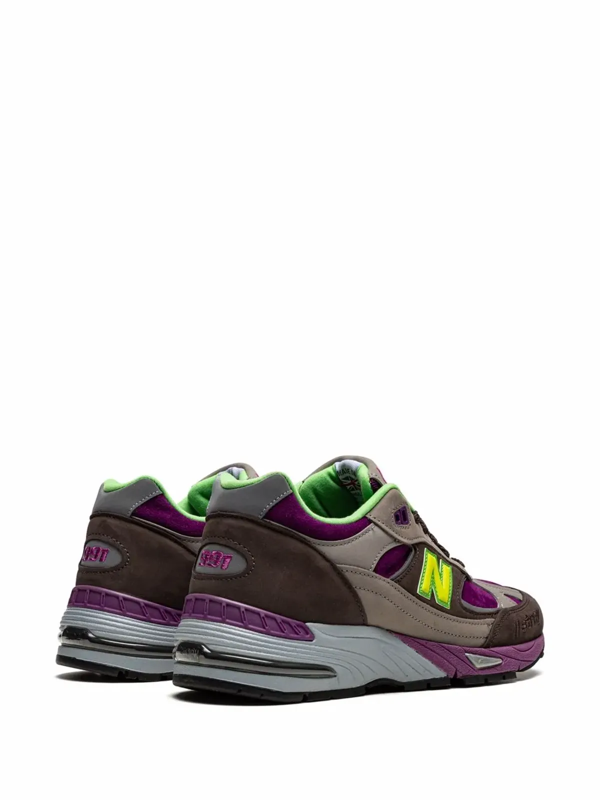New Balance x Stray Rats 991 ブラウン スニーカー - 画像3