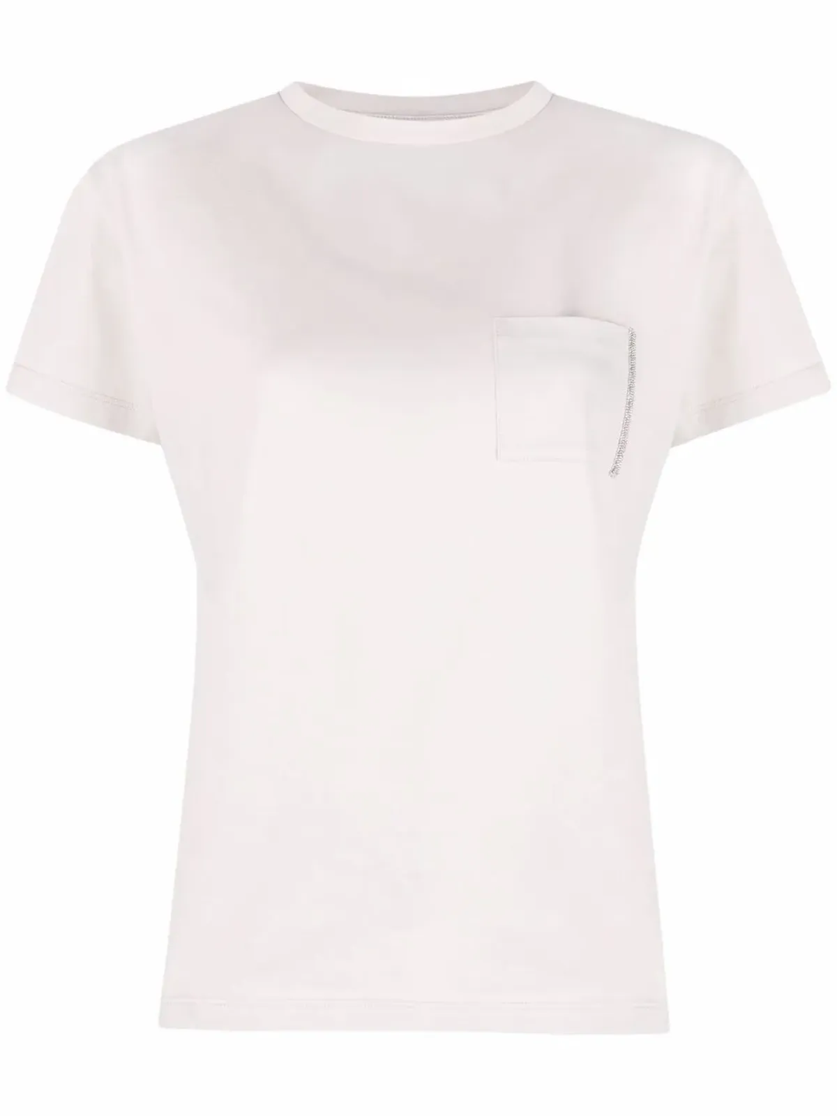 Fabiana Filippi ラウンドネック半袖Tシャツ - グレー - 画像1