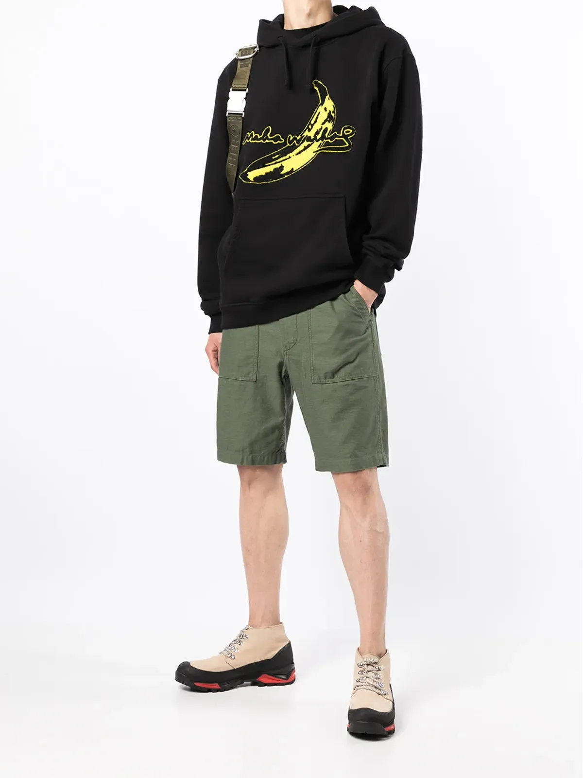 Maharishi ロゴパッチ コットン フーディー - 画像2
