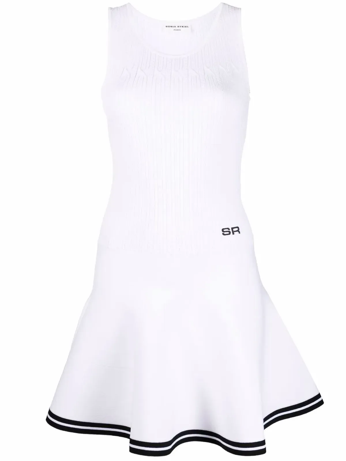 Sonia Rykiel ポイントルニット フレアミニドレス - 画像1