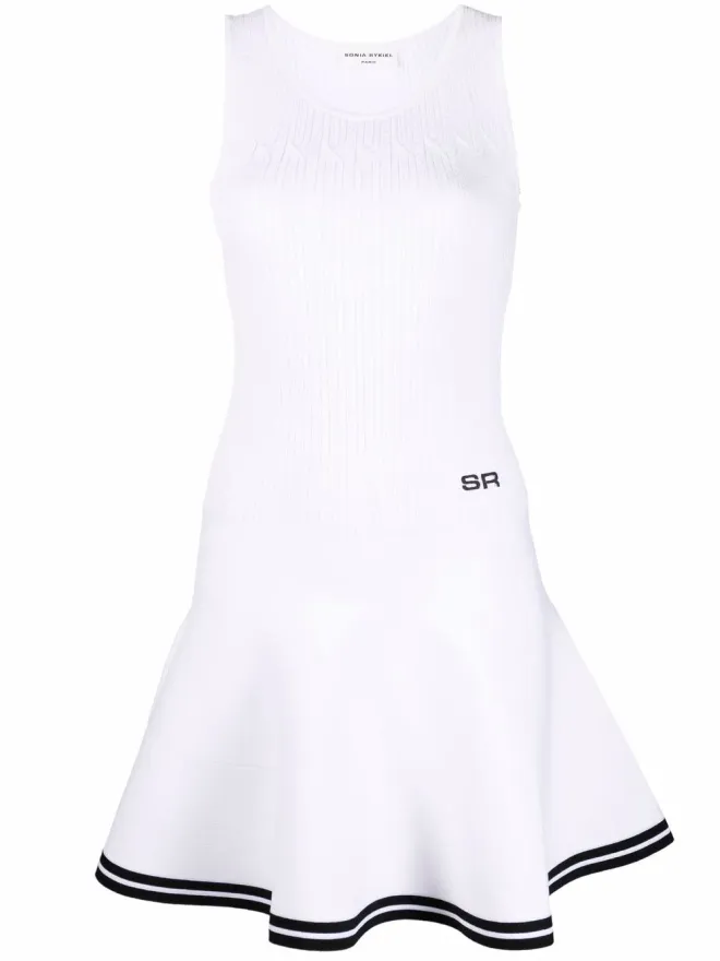 Sonia Rykiel Sonia Rykiel ポイントルニット フレアミニドレスの商品画像