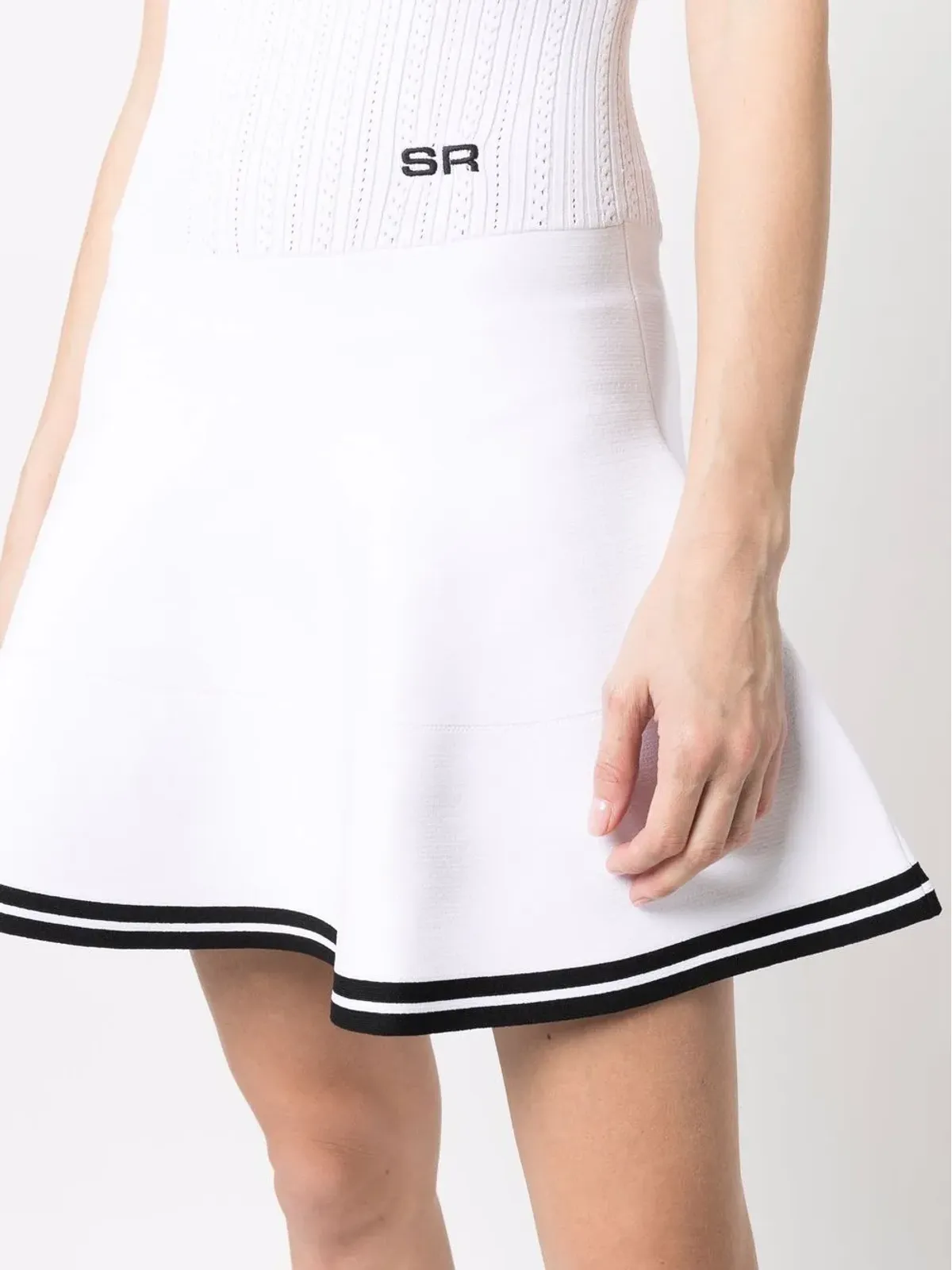 Sonia Rykiel ポイントルニット フレアミニドレス - 画像5