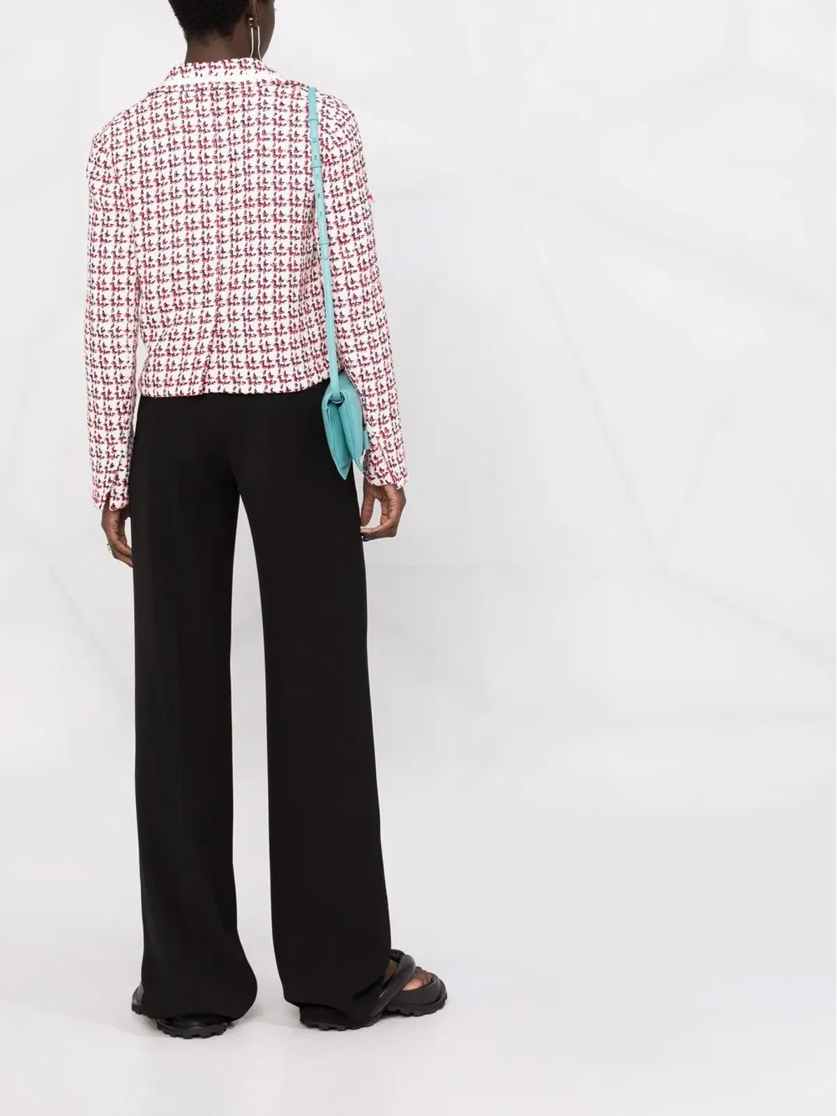 Ferragamo パターン柄ボックスジャケット - 画像4