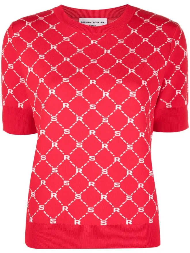 Sonia Rykiel Sonia Rykiel モノグラム柄ニットトップスの商品画像