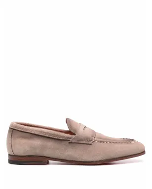 Santoni スエード ペニーローファー - サムネイル1