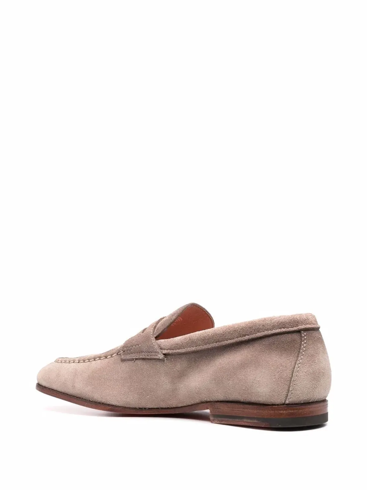 Santoni スエード ペニーローファー - 画像3