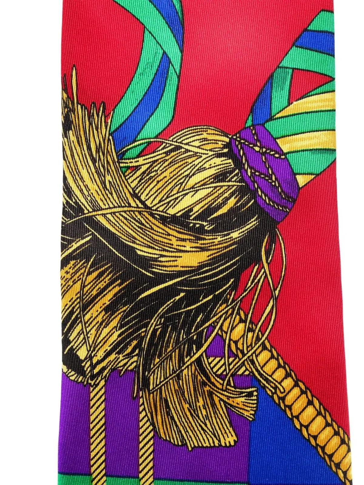 Versace Pre-Owned 1990年代 グラフィックプリント シルクタイ - 画像2