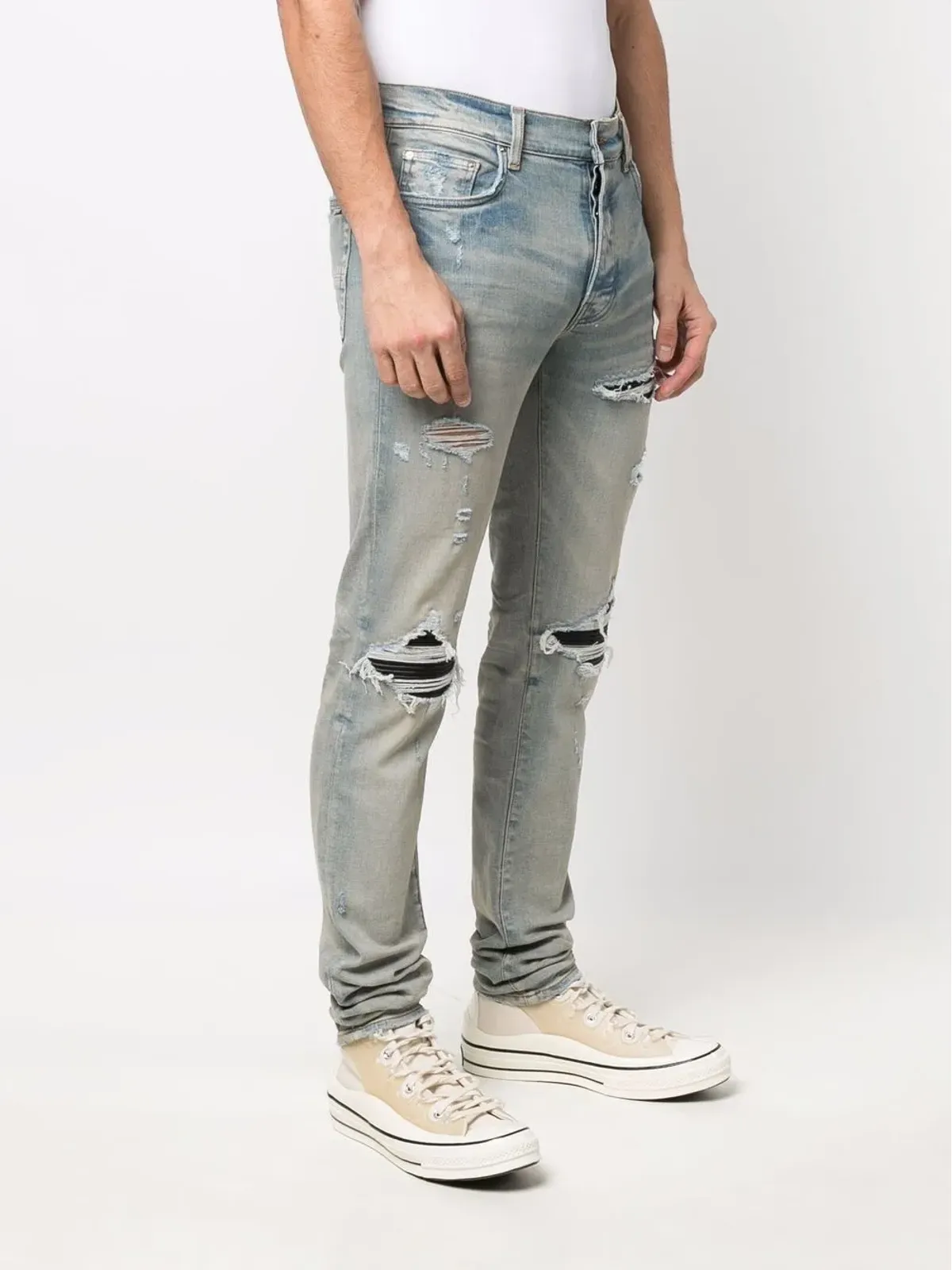 AMIRI MX1 ダメージ加工スキニージーンズ - 画像3