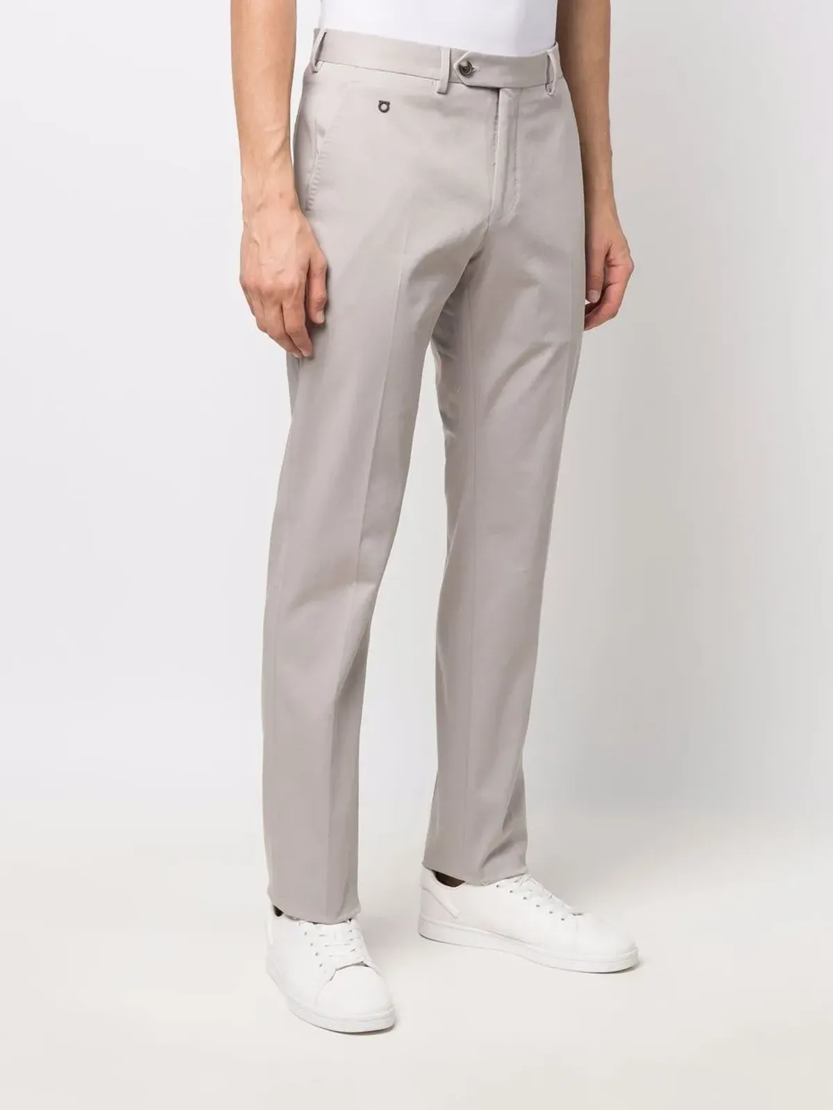 Ferragamo ミッドライズ・ストレートレッグパンツ - 画像3