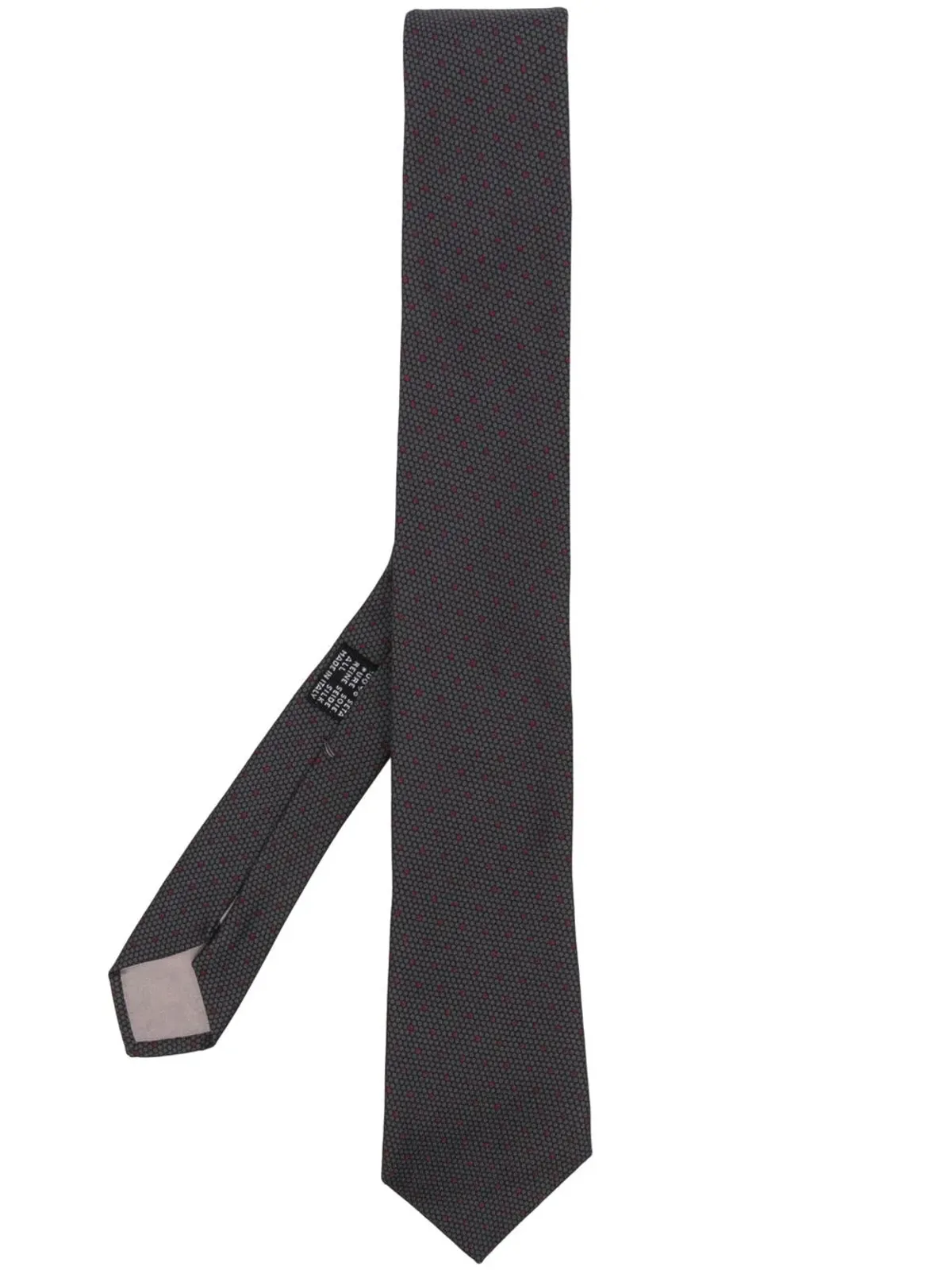 Versace Pre-Owned 1970年代 ドット柄シルクタイ - グレー - 画像1