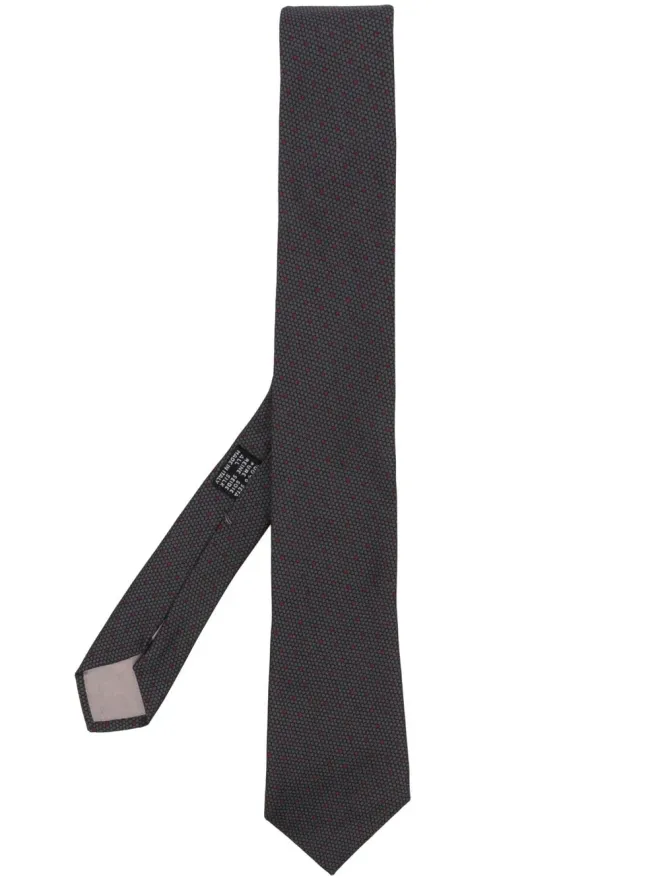 Versace Pre-Owned Versace Pre-Owned 1970年代 ドット柄シルクタイ - グレーの商品画像