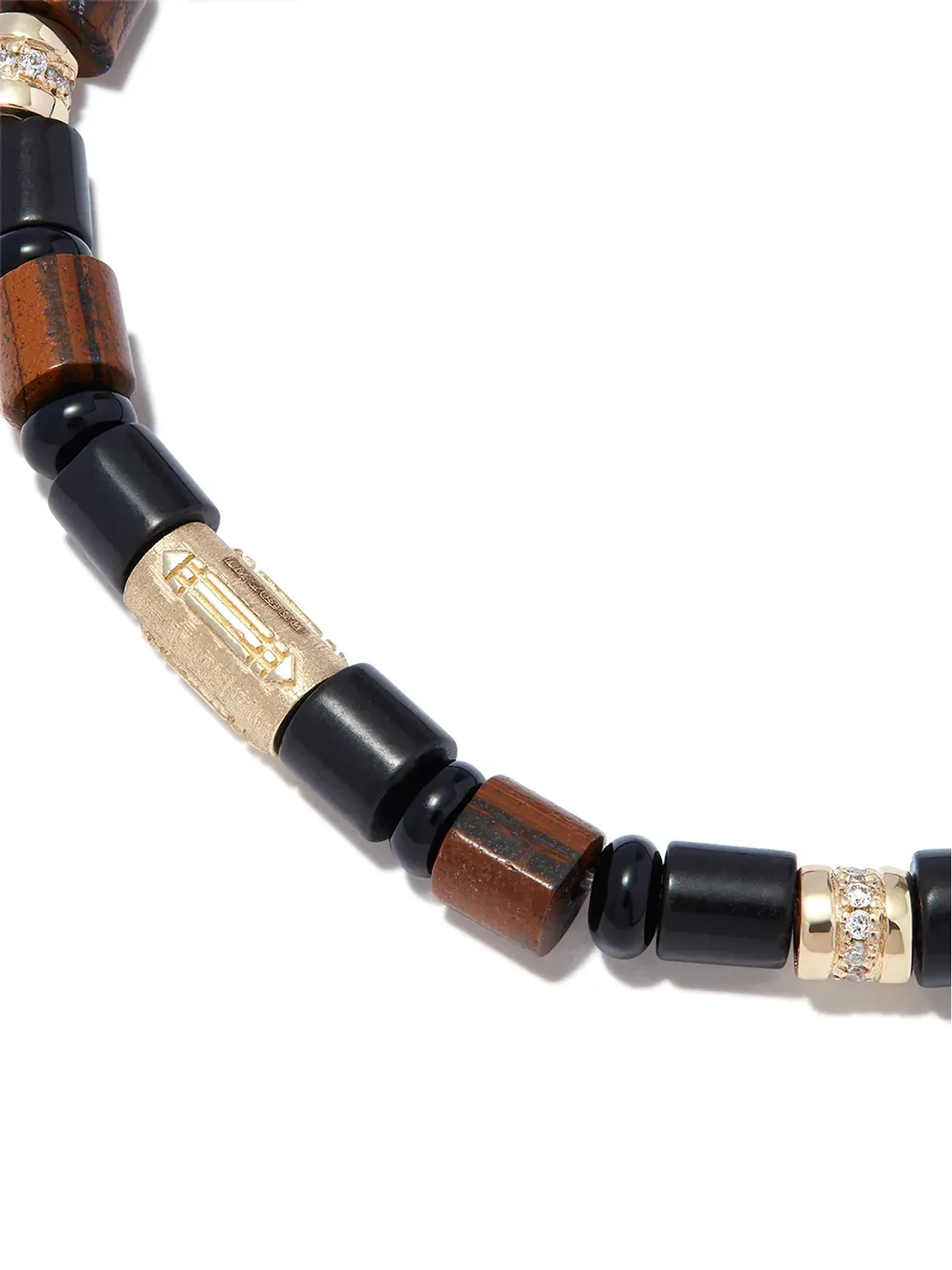 LUIS MORAIS 14kt イエローゴールド ビーズ ブレスレット - 画像3