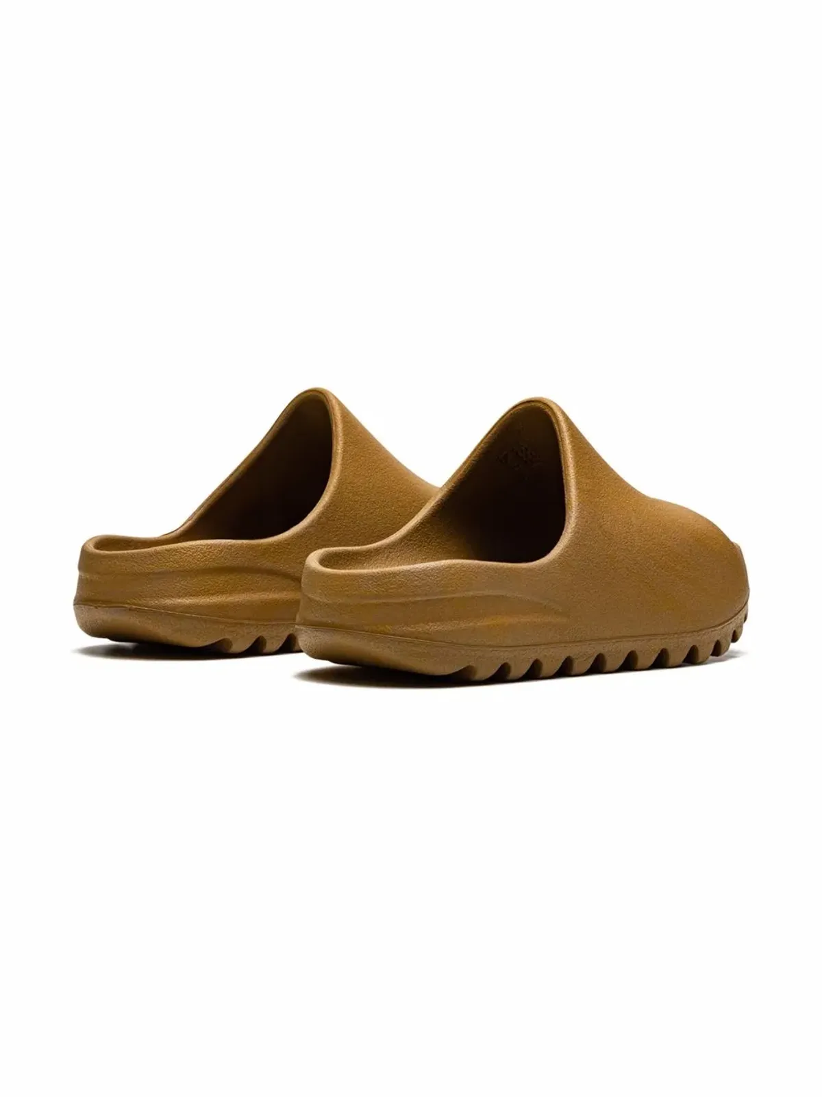 Adidas Yeezy Kids オークル色のスライド - 画像3