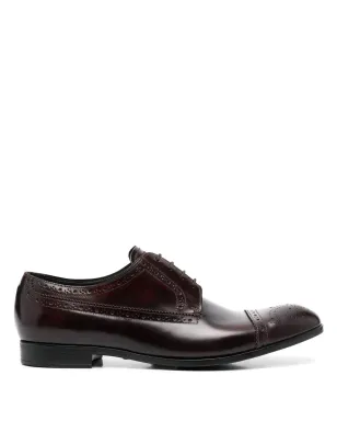Emporio Armani レースアップレザー ダービーシューズ - レッド - サムネイル1