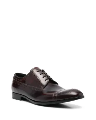 Emporio Armani レースアップレザー ダービーシューズ - レッド - サムネイル2