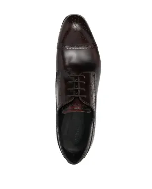Emporio Armani レースアップレザー ダービーシューズ - レッド - サムネイル4