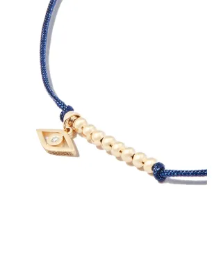 Sydney Evan 14K イエローゴールド エビルアイ ダイヤモンドコード ブレスレット - サムネイル2