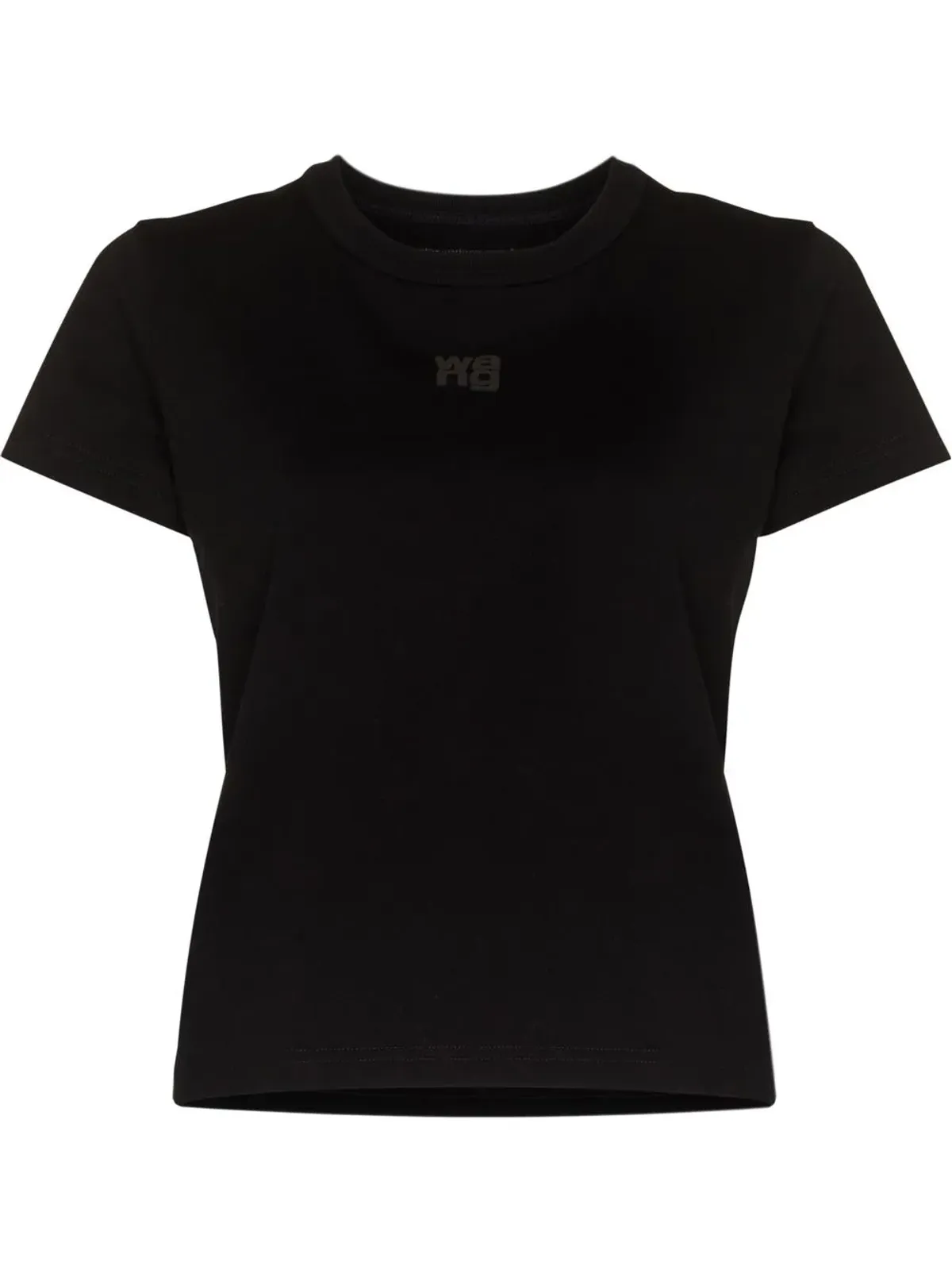 Alexander Wang ロゴプリント半袖Tシャツ ブラック - 画像1