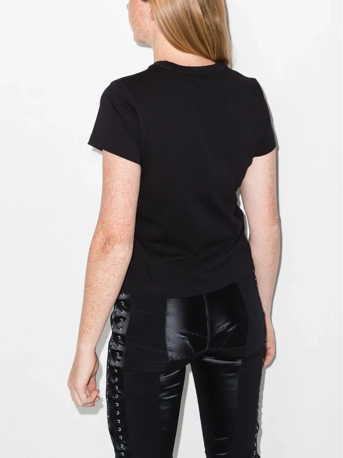 Alexander Wang ロゴプリント半袖Tシャツ ブラック - 画像3