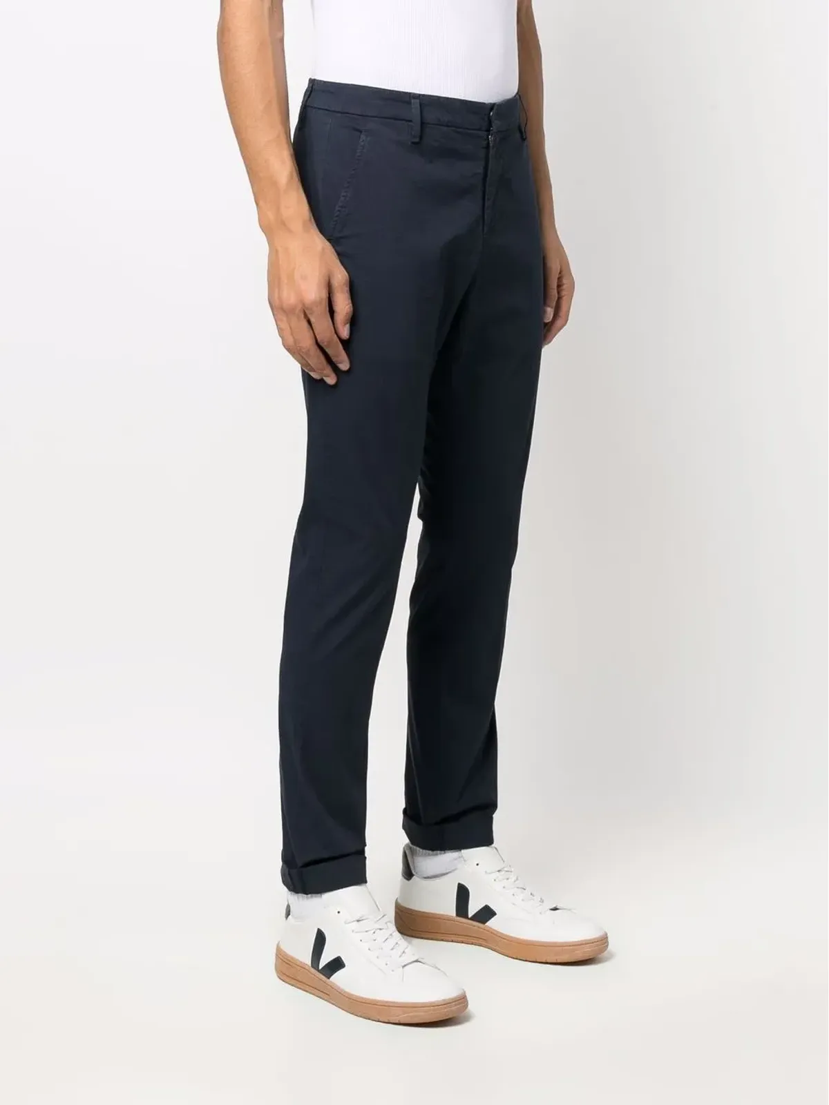 DONDUP プリーツ入りスリムフィット チノパンツ - ブルー - 画像3