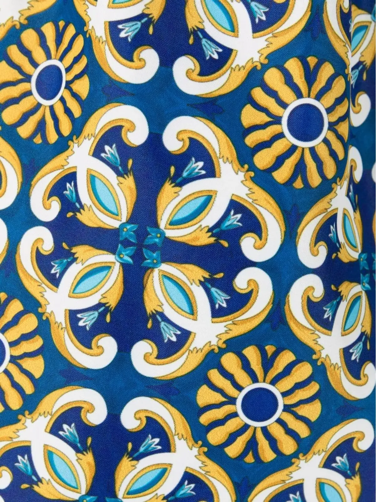 PENINSULA SWIMWEAR タイルプリント ドローストリング ウエスト スイムショーツ - ブルー - 画像3