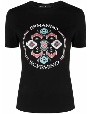 Ermanno Scervino 抽象ロゴプリントTシャツ - サムネイル1