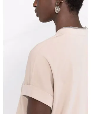 Brunello Cucinelli Vネック ストレッチコットン Tシャツ - サムネイル3