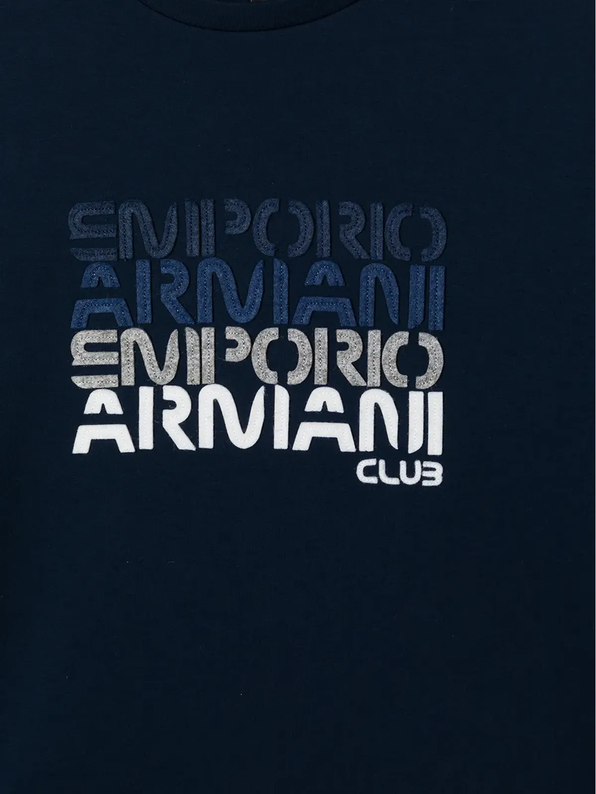 Emporio Armani Kids ロゴプリント長袖スウェットシャツ - 画像3